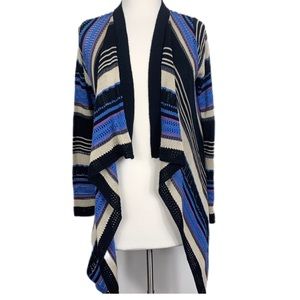 {Altar’d State} Striped Open Knit Cardigan Sweater